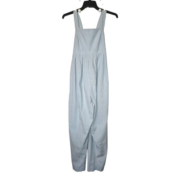 New Free People Josephine Tapered Jumper $98 Free-est  MEDIUM Pale Blue Jumpsuit - Picture 4 of 6